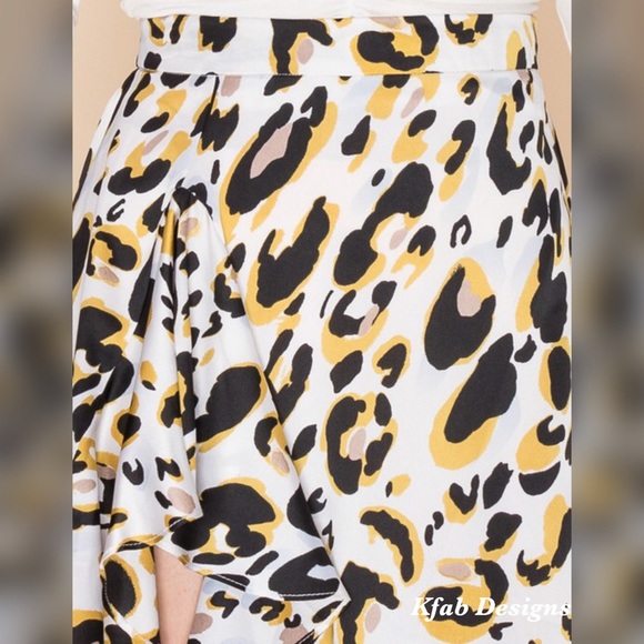 ❤️LAST 1! Leopard Print Ruffled High Waist Skirt! - Picture 5 of 5